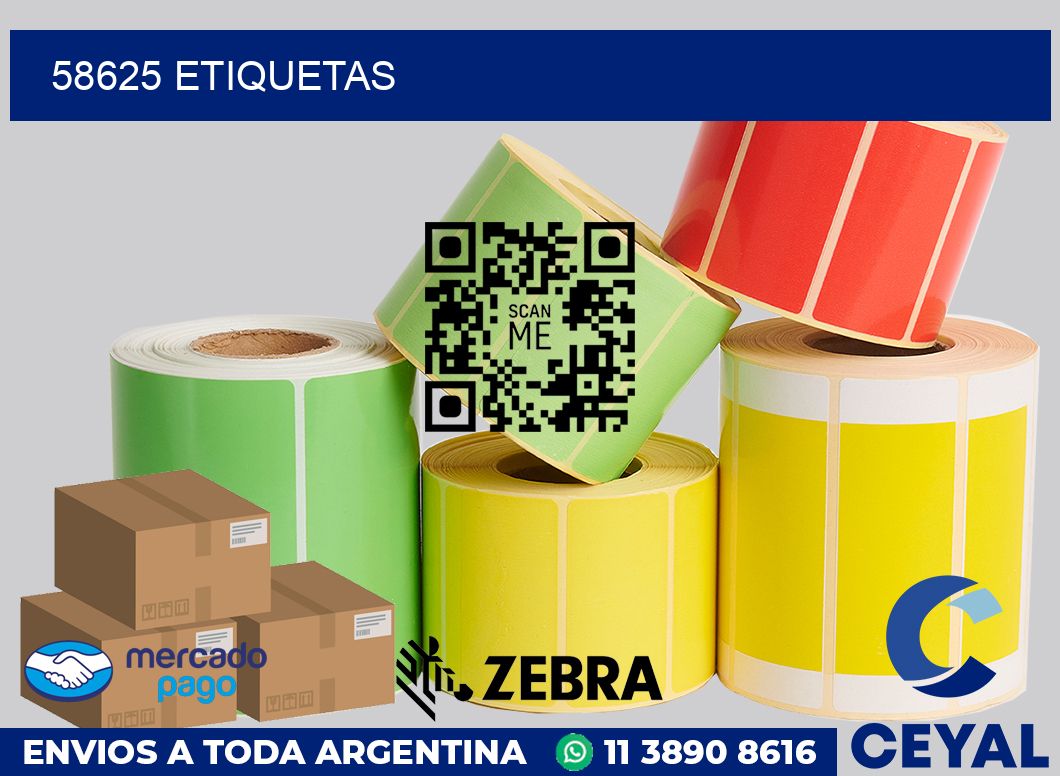 58625 etiquetas