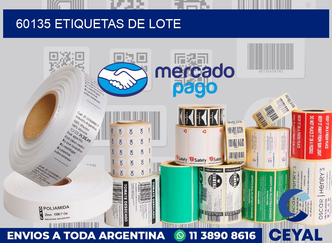 60135 Etiquetas de lote