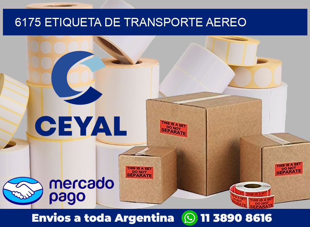 6175 Etiqueta de transporte aereo
