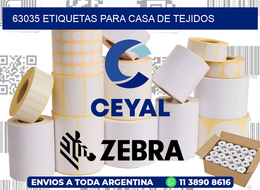 63035 Etiquetas para casa de tejidos