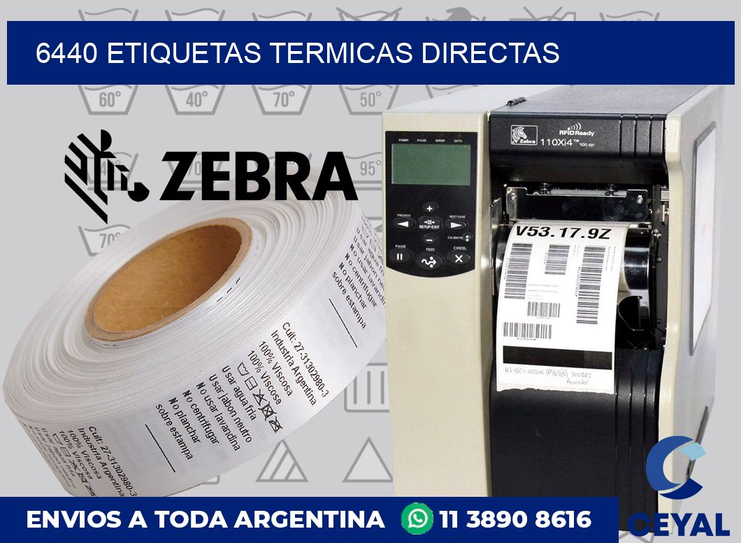 6440 Etiquetas termicas directas