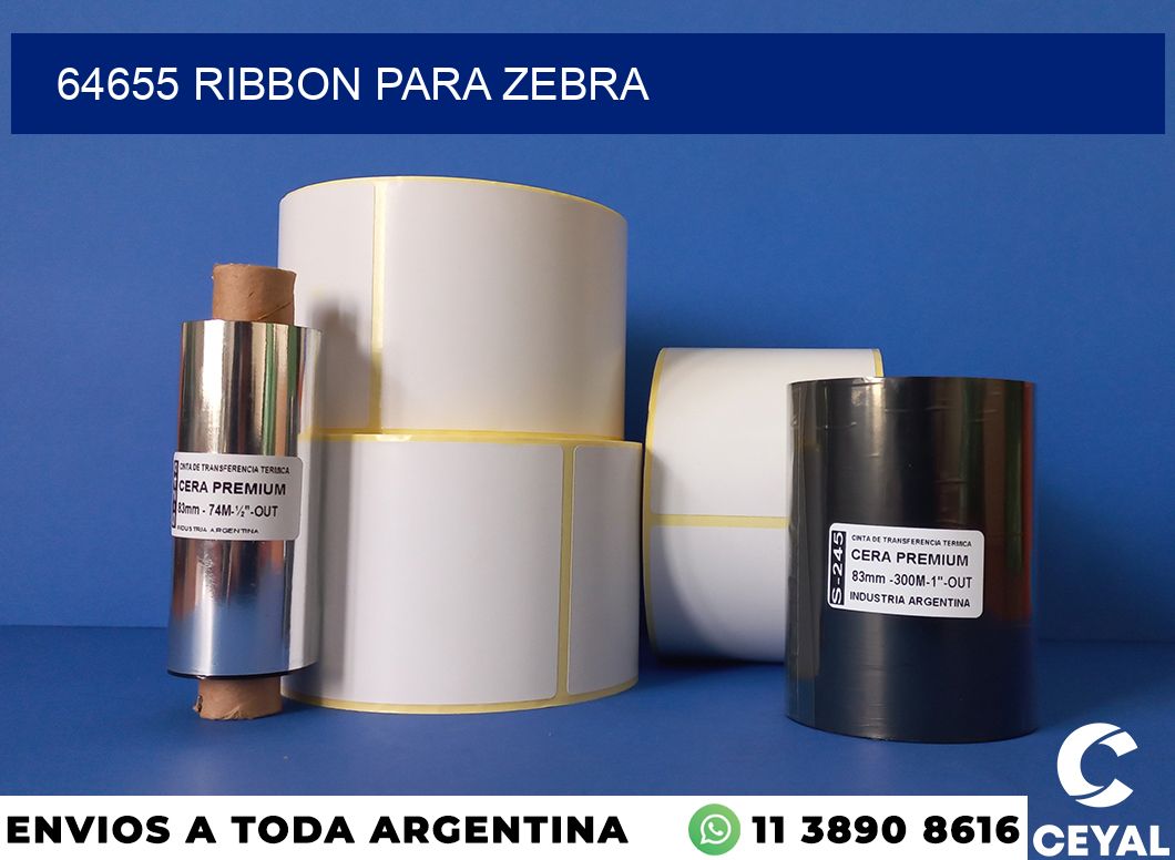 64655 ribbon para zebra
