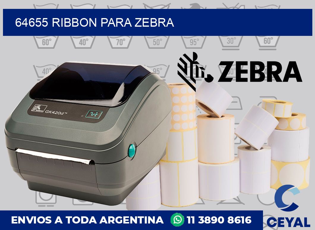 64655 ribbon para zebra
