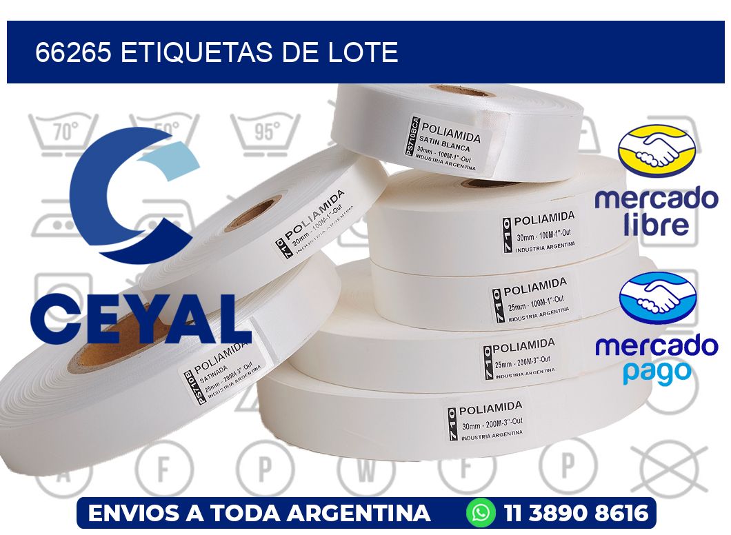 66265 Etiquetas de lote