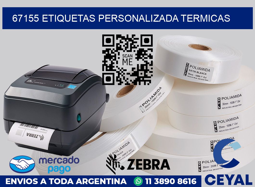67155 etiquetas personalizada termicas