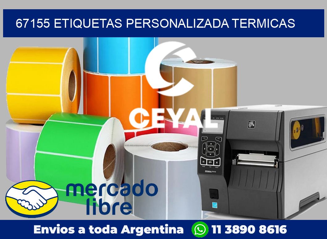 67155 etiquetas personalizada termicas