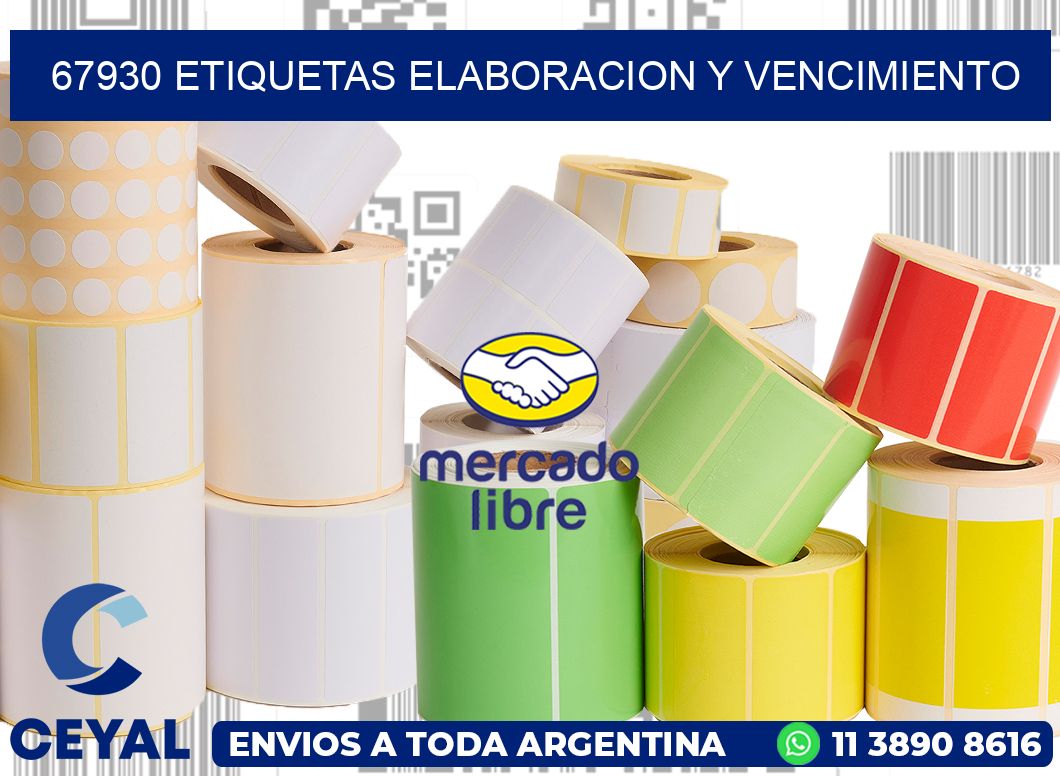 67930 Etiquetas elaboracion y vencimiento