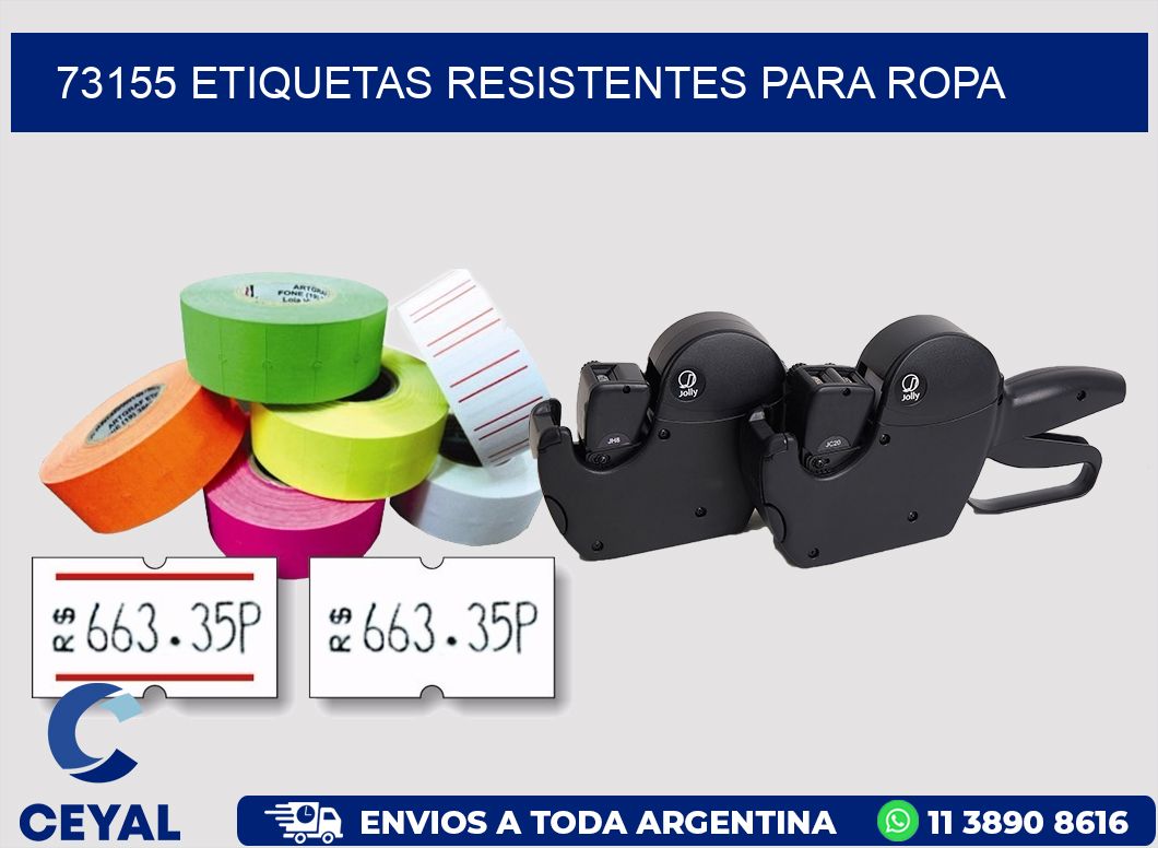 73155 Etiquetas resistentes para Ropa