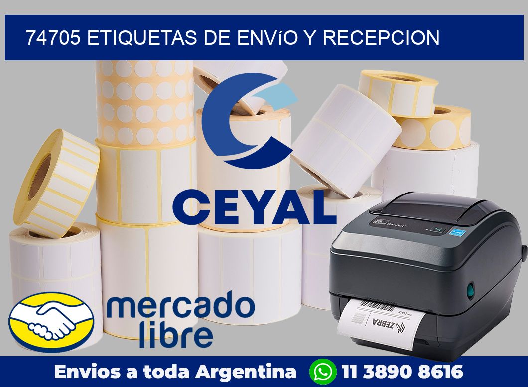 74705 Etiquetas de envío y recepcion