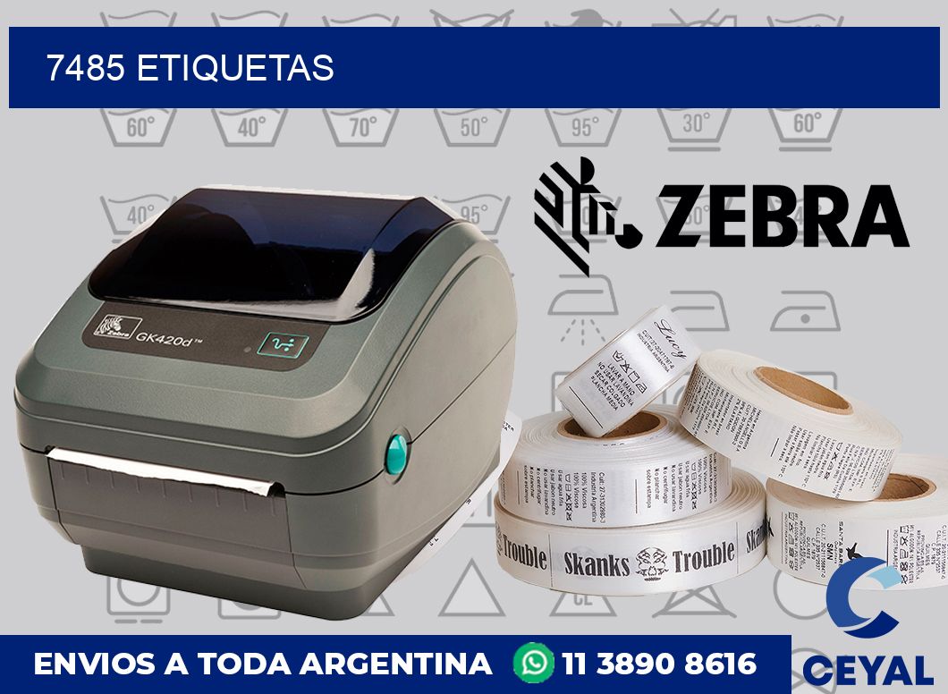 7485 etiquetas