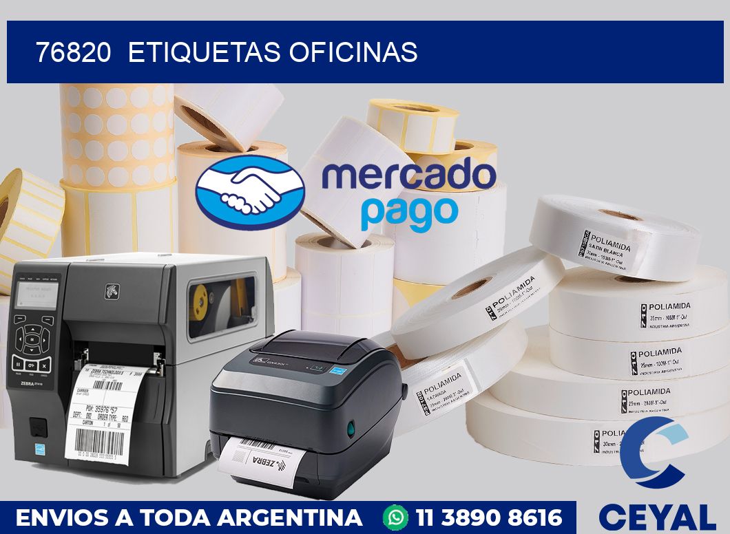76820  Etiquetas oficinas