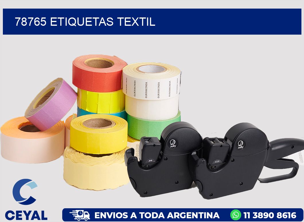 78765 etiquetas textil
