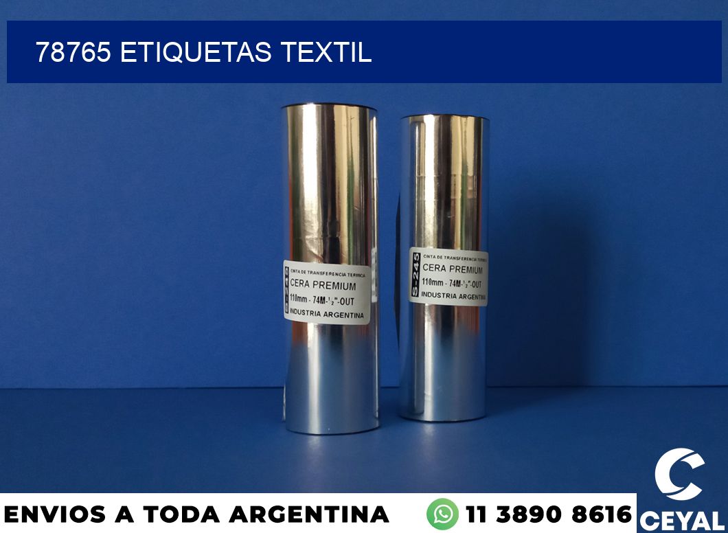 78765 etiquetas textil