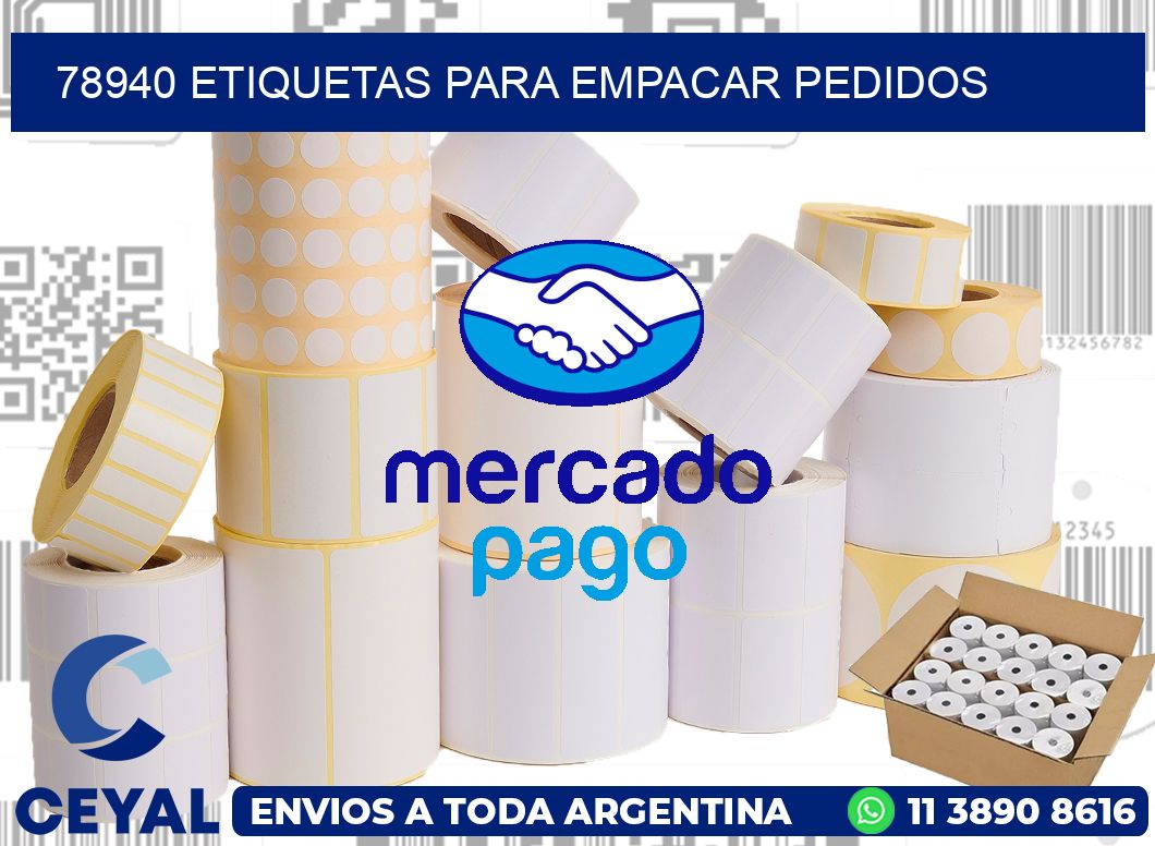 78940 Etiquetas para empacar pedidos