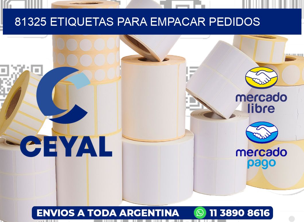 81325 Etiquetas para empacar pedidos