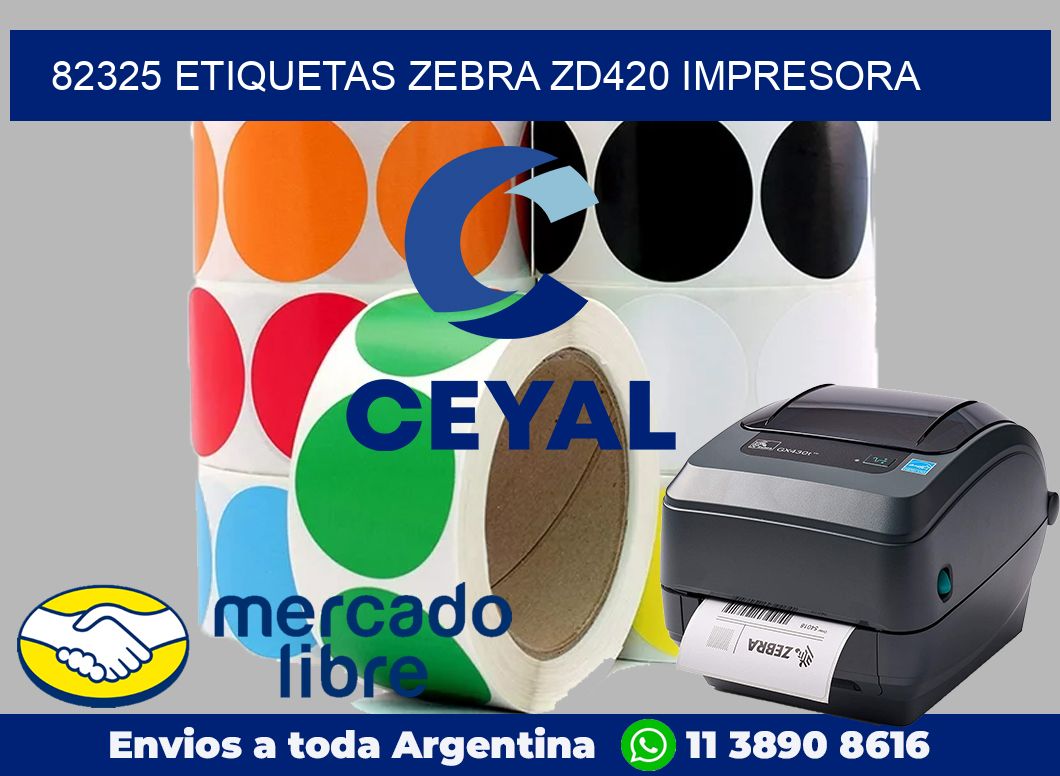 82325 etiquetas Zebra zd420 impresora