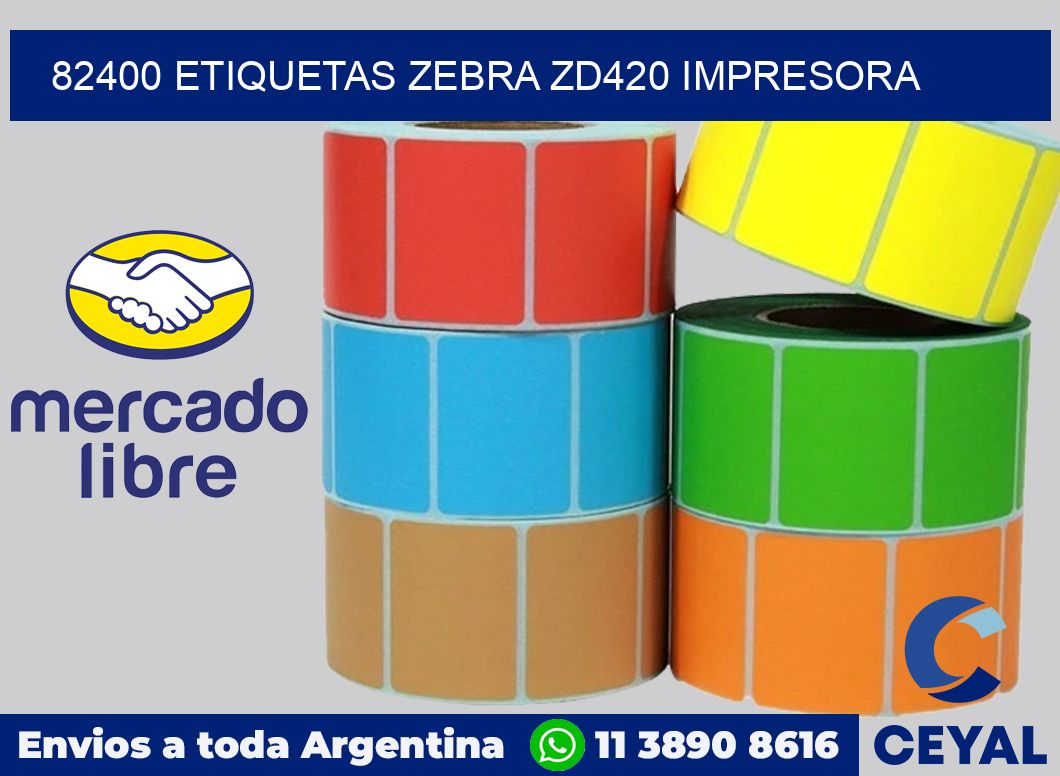 82400 etiquetas Zebra zd420 impresora