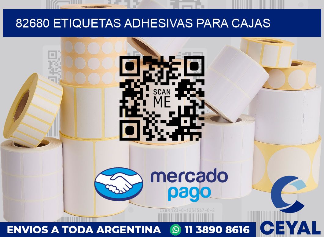 82680 etiquetas adhesivas para cajas