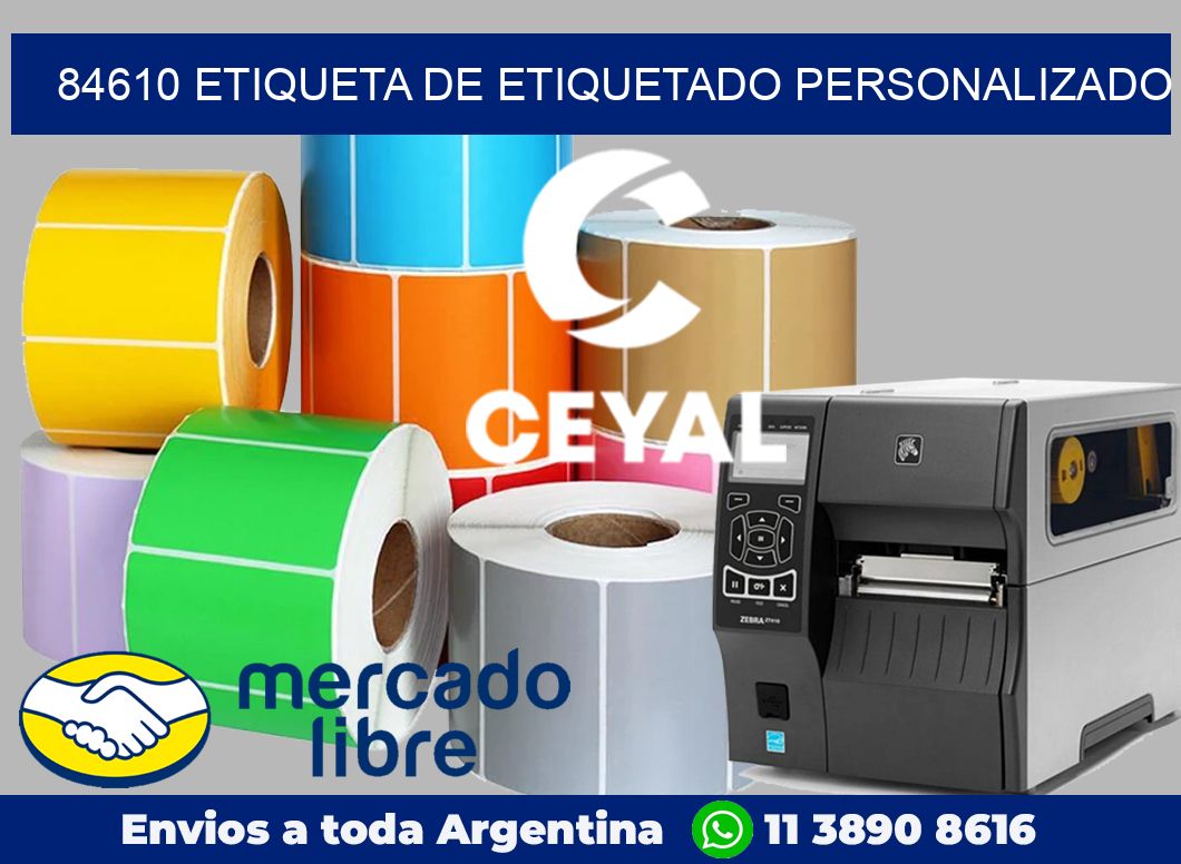 84610 Etiqueta de etiquetado personalizado