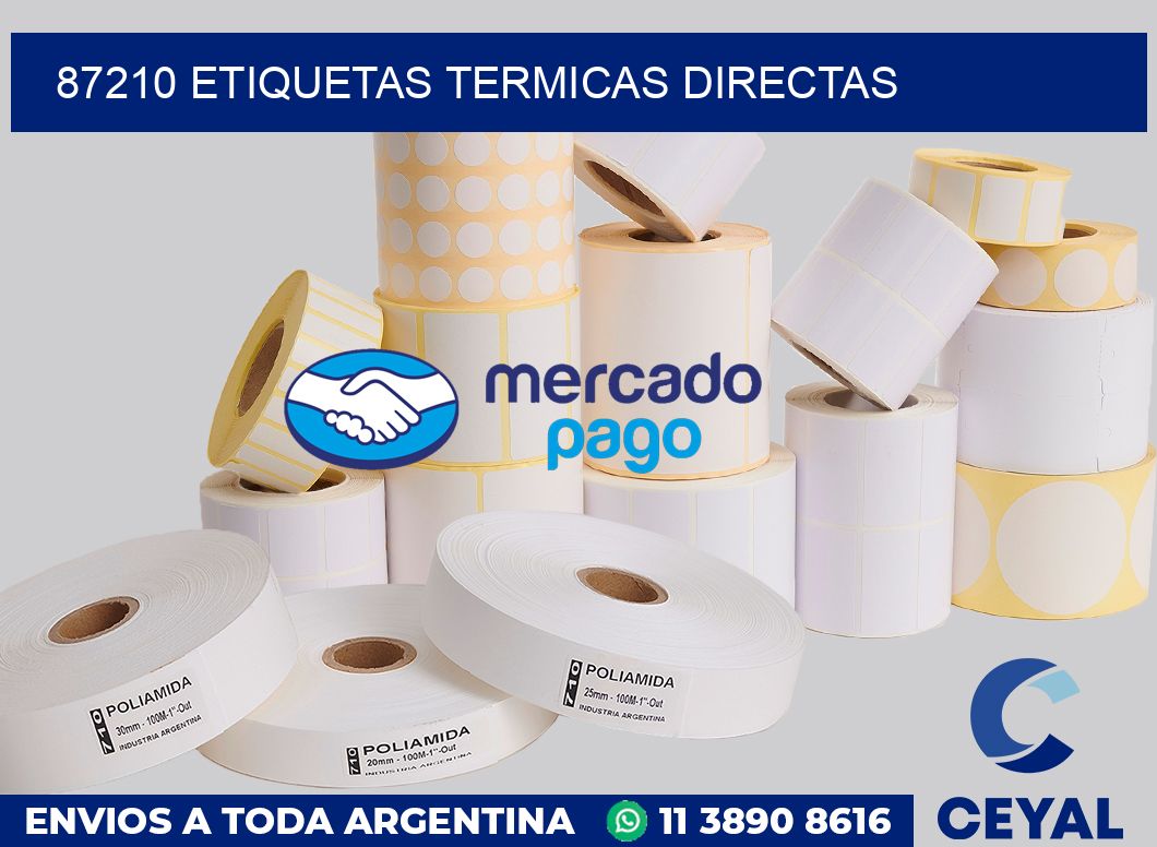 87210 Etiquetas termicas directas