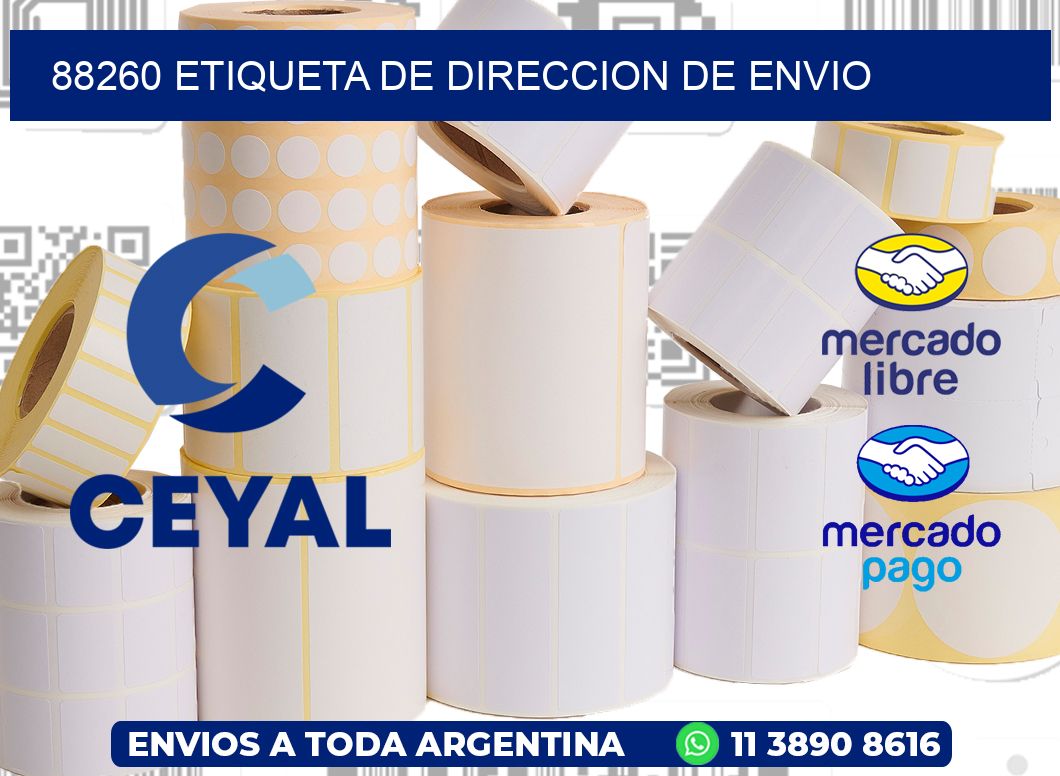 88260 Etiqueta de direccion de envio