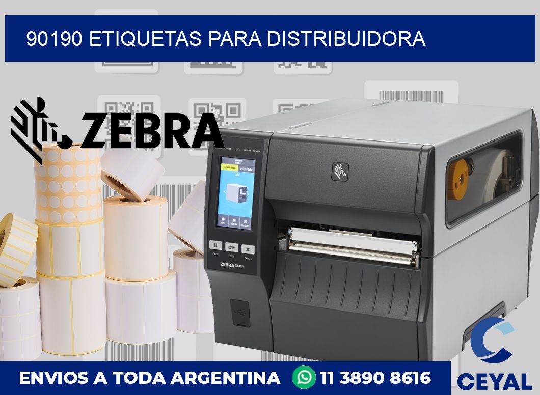 90190 etiquetas para distribuidora