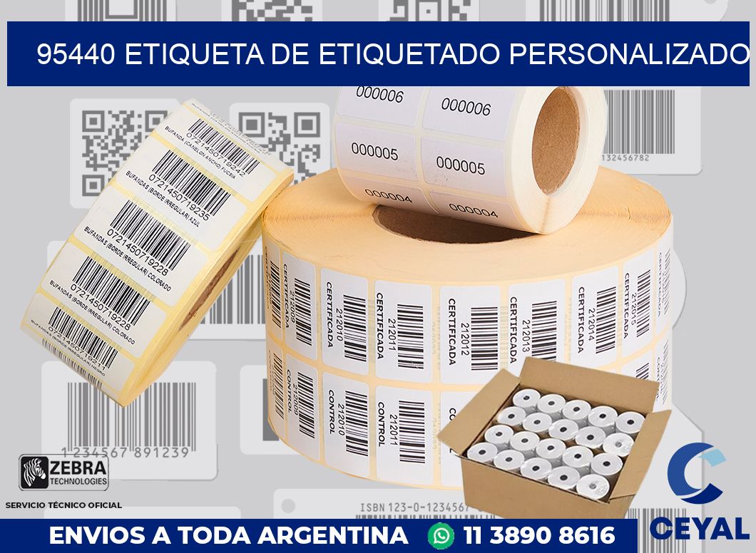 95440 Etiqueta de etiquetado personalizado