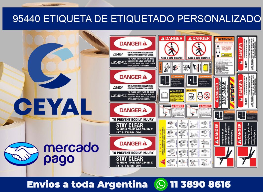 95440 Etiqueta de etiquetado personalizado
