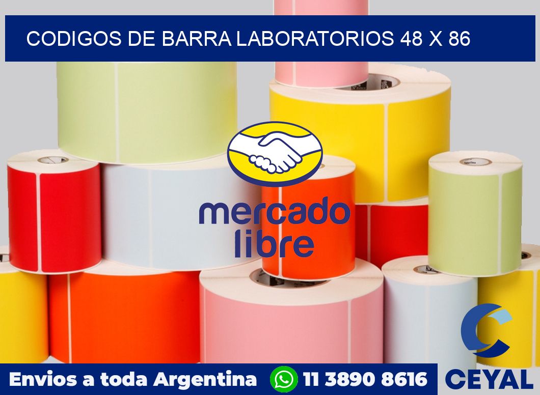 Codigos de barra laboratorios 48 x 86