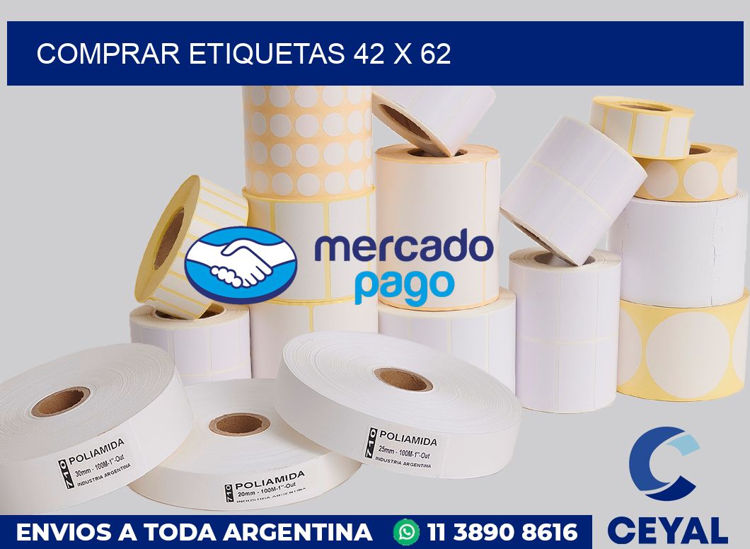 Comprar etiquetas 42 x 62