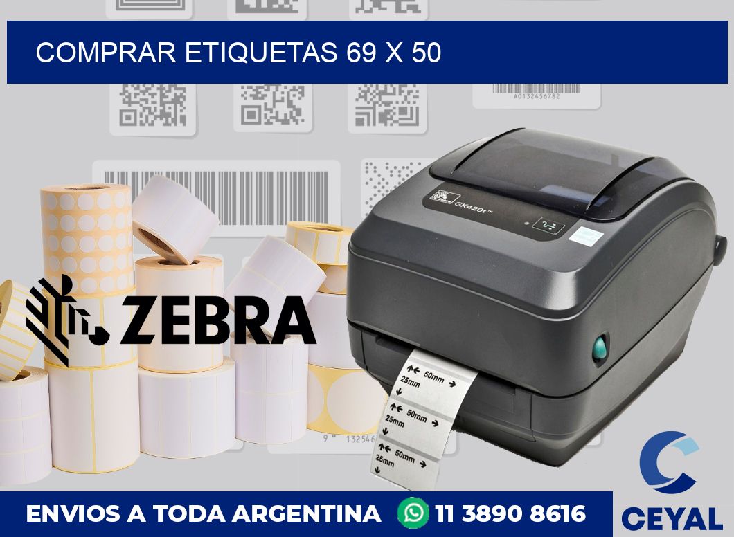 Comprar etiquetas 69 x 50