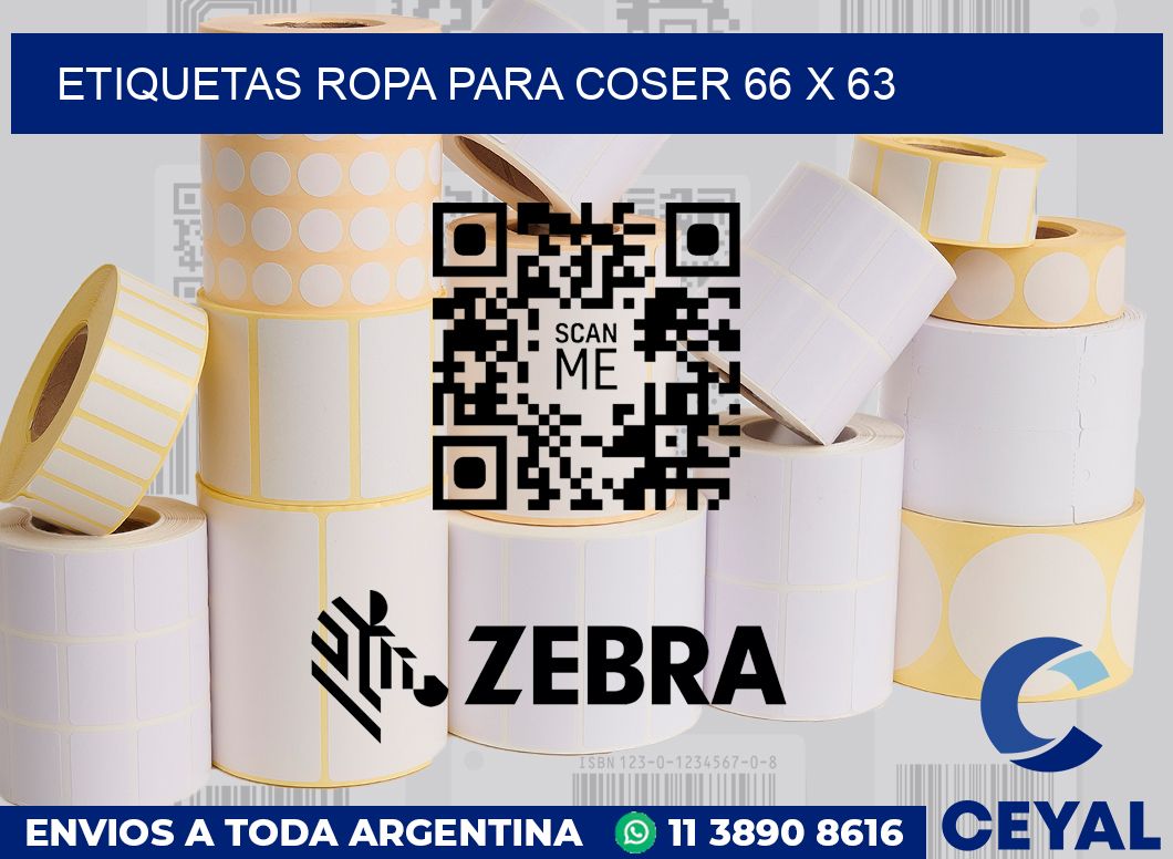 Etiquetas ropa para coser 66 x 63