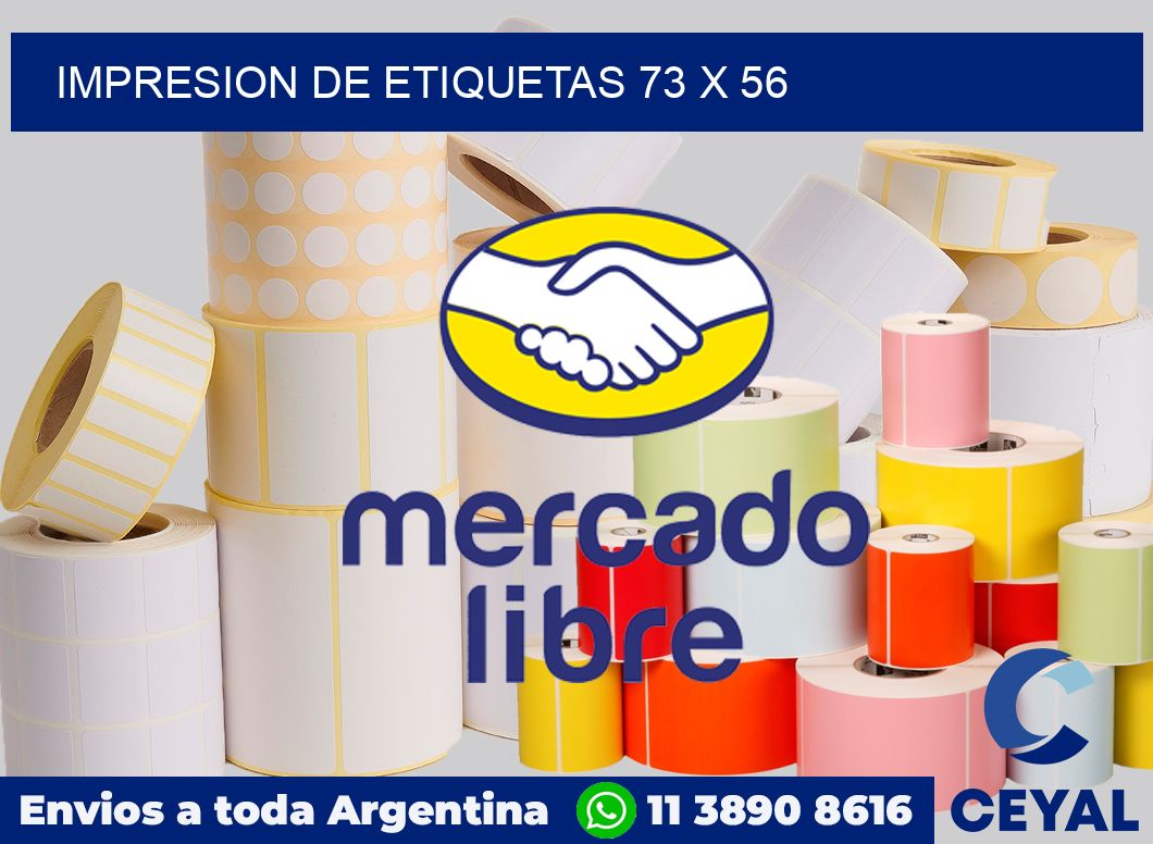 Impresion de etiquetas 73 x 56