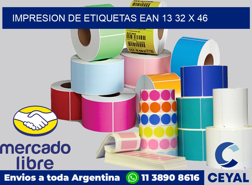 Impresion de etiquetas EAN 13 32 x 46