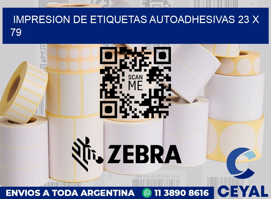 Impresion de etiquetas autoadhesivas 23 x 79