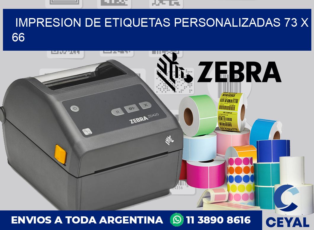 Impresion de etiquetas personalizadas 73 x 66
