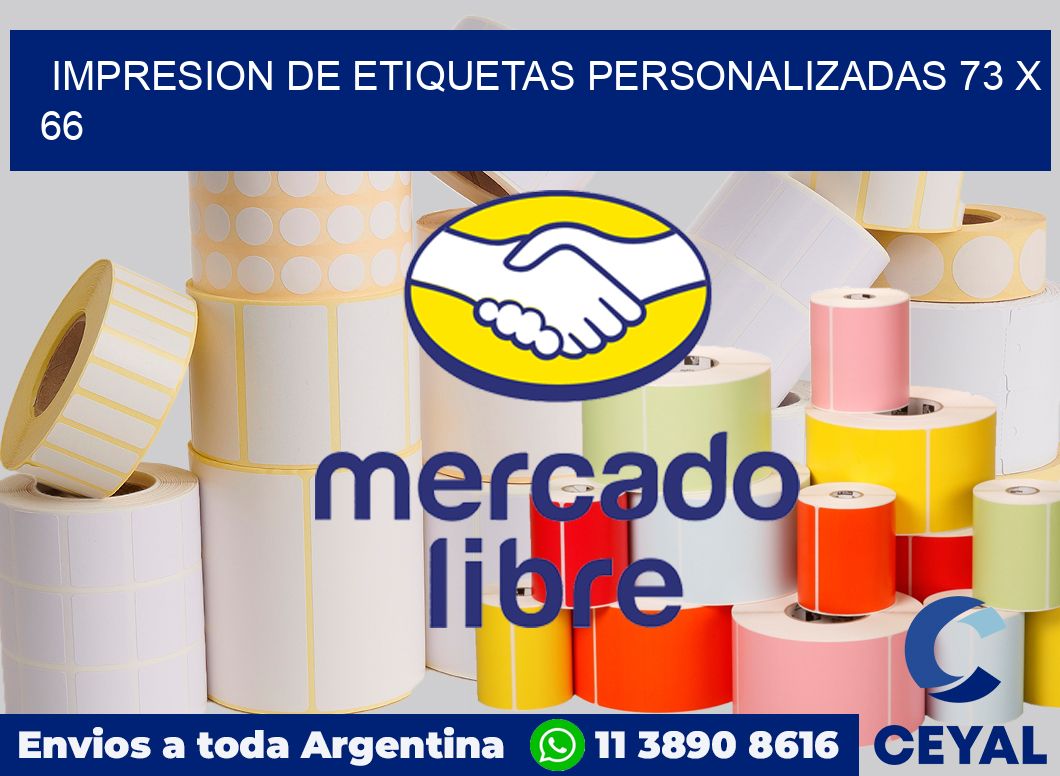 Impresion de etiquetas personalizadas 73 x 66