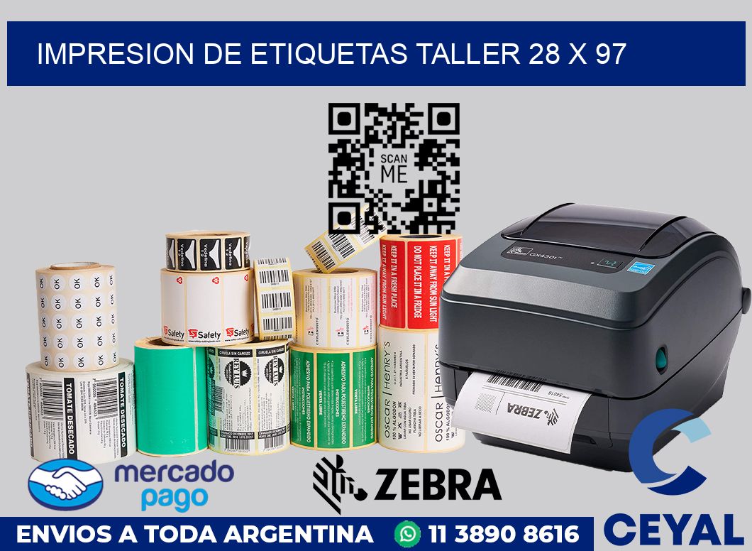 Impresion de etiquetas taller 28 x 97