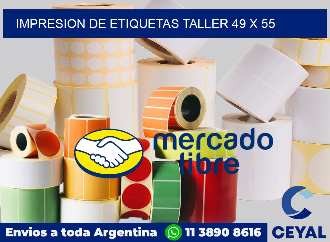Impresion de etiquetas taller 49 x 55
