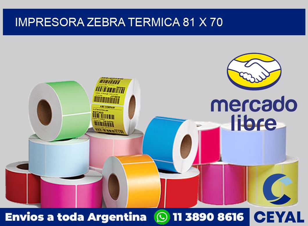 Impresora Zebra termica 81 x 70