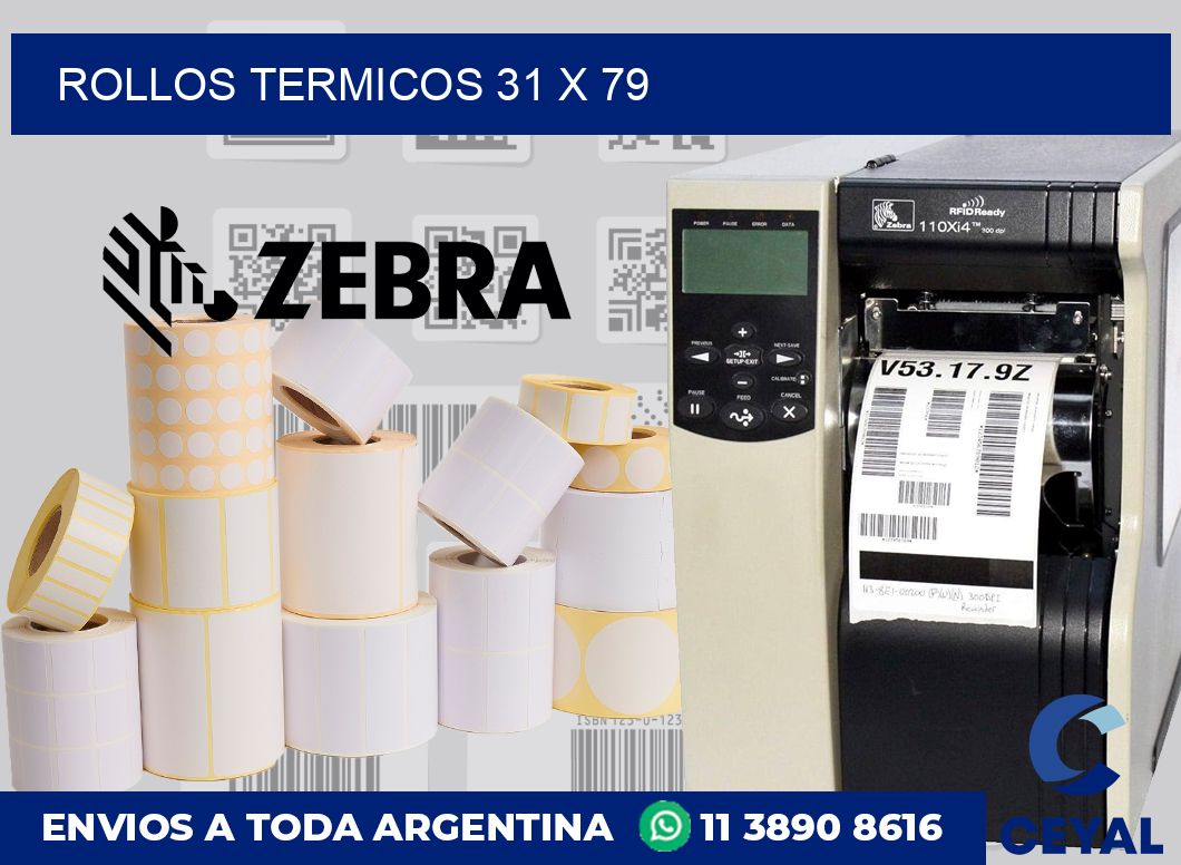 Rollos termicos 31 x 79