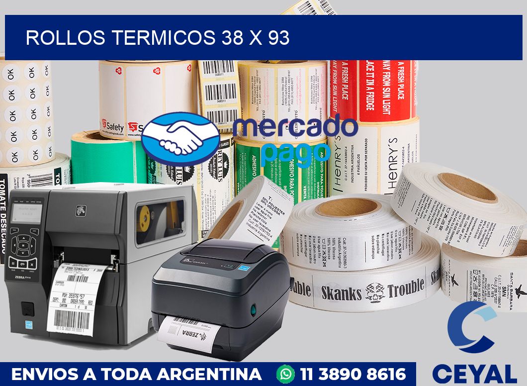 Rollos termicos 38 x 93