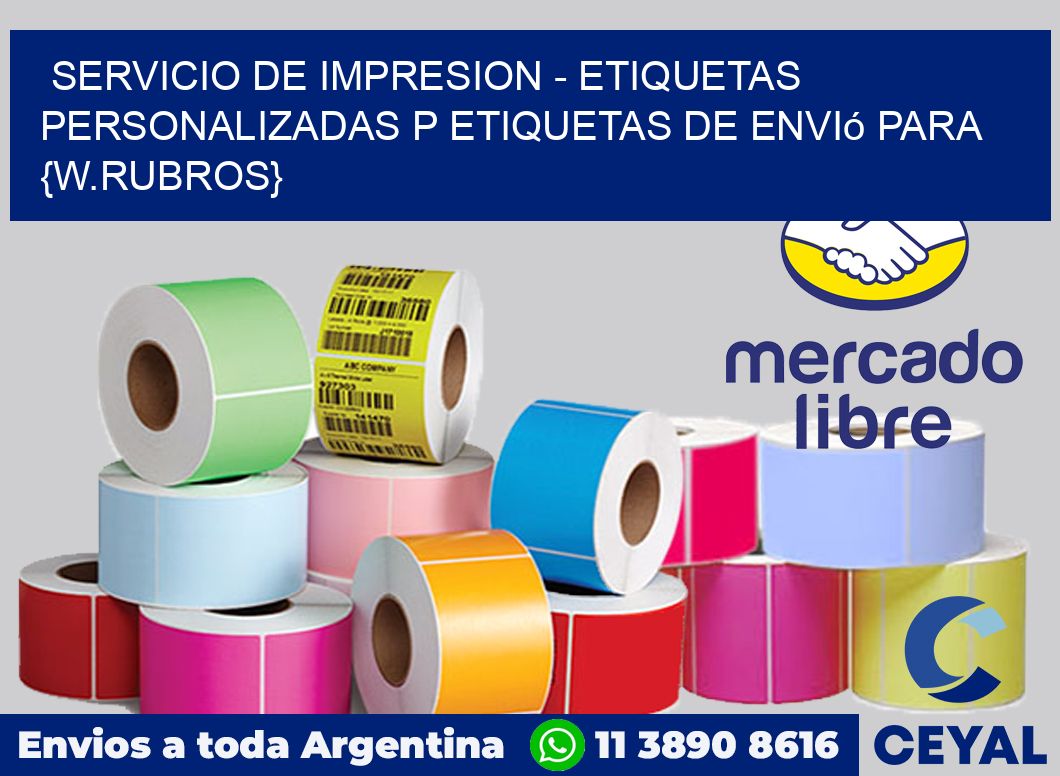 Servicio de impresion - Etiquetas personalizadas p Etiquetas de envió para ropa joven