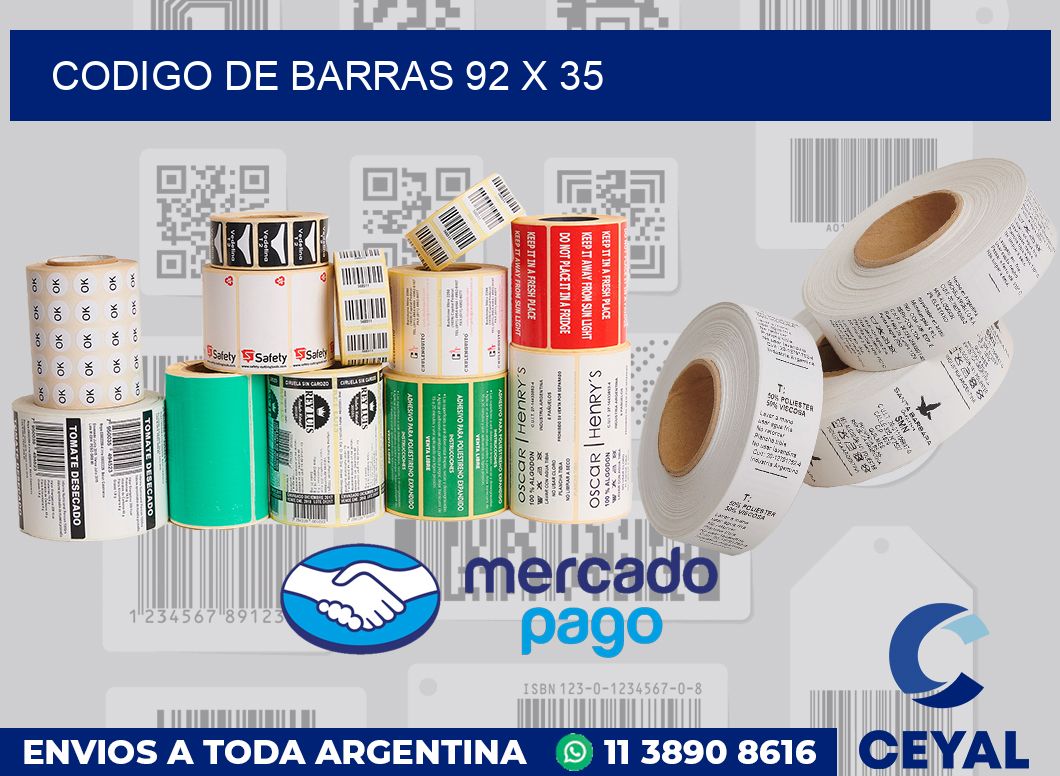 codigo de barras 92 x 35