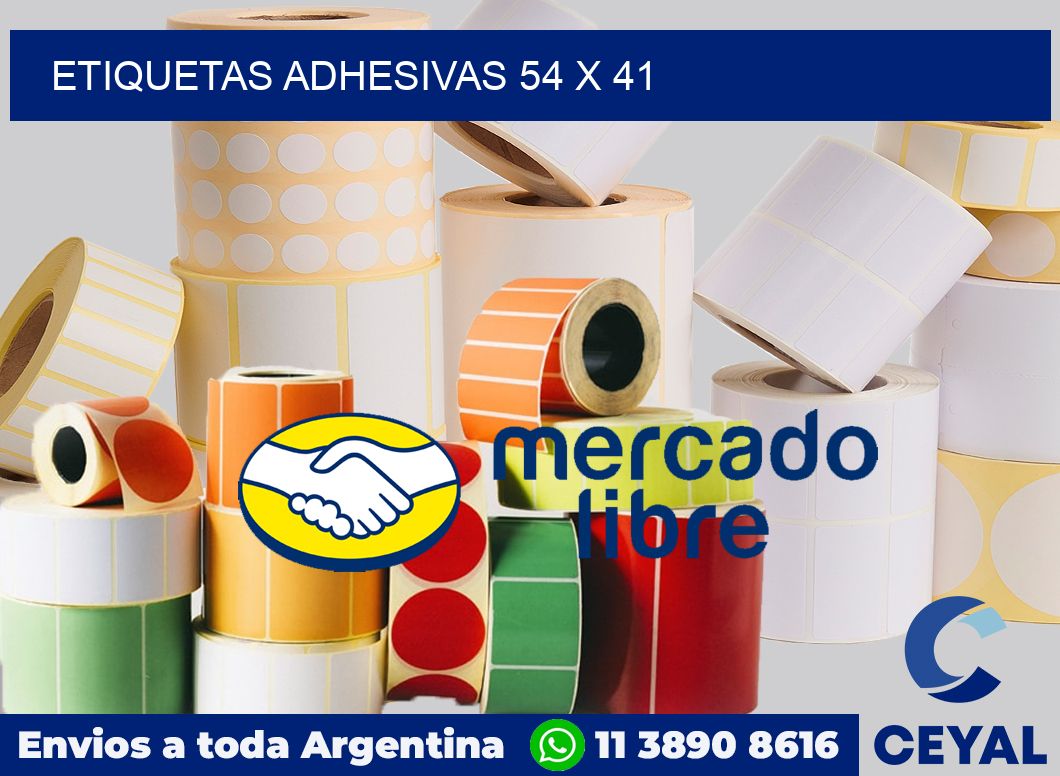 etiquetas adhesivas 54 x 41