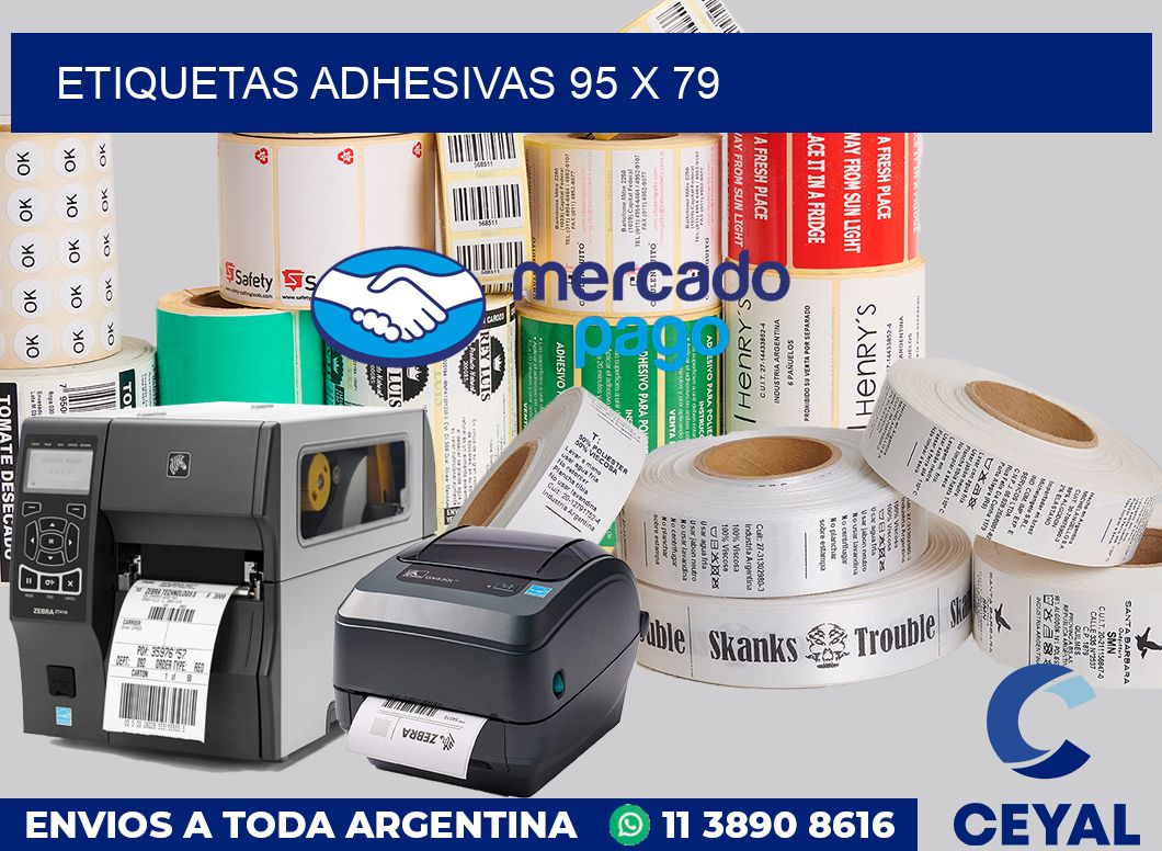 etiquetas adhesivas 95 x 79