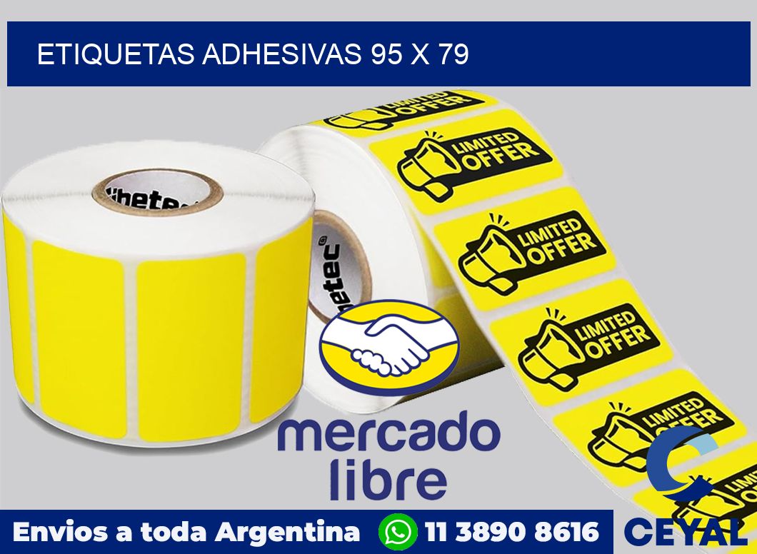 etiquetas adhesivas 95 x 79