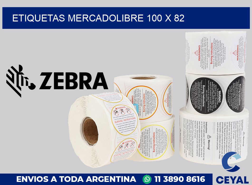 etiquetas mercadolibre 100 x 82