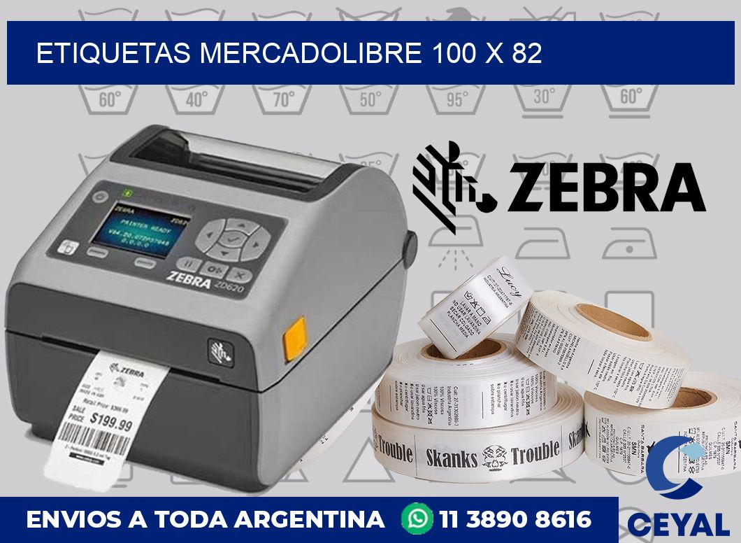 etiquetas mercadolibre 100 x 82
