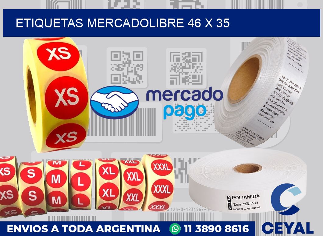 etiquetas mercadolibre 46 x 35